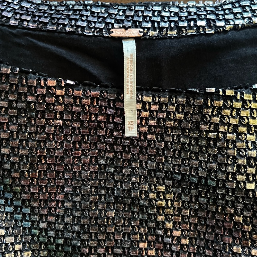 Free People Iridescent Long Sleeve Mini Dress - Picture 4 of 16